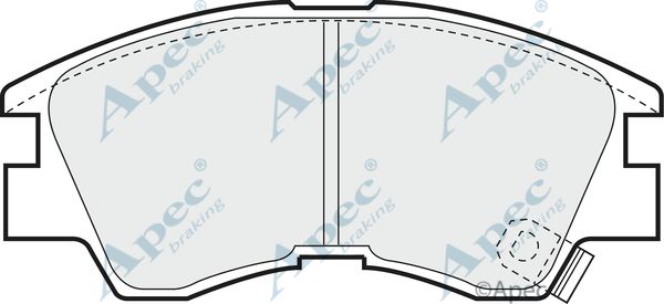 APEC BRAKING Комплект тормозных колодок, дисковый тормоз PAD717
